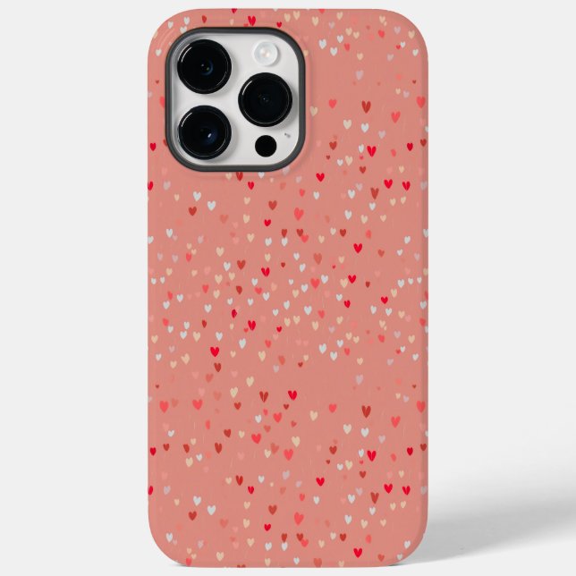 Funda De Case-Mate Para iPhone Love Hearts Valentine (Reverso )