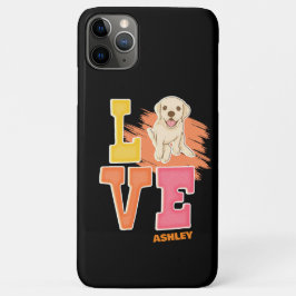 Funda Para iPhone 11 Pro Max Love Labrador Retriever Cute Dog Dad Mom