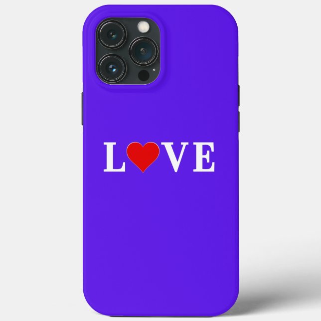 Funda De Case-Mate Para iPhone LOVE Lavender Moda moderna (Reverso )