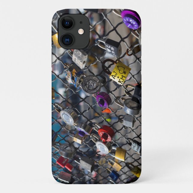 Funda De Case-Mate Para iPhone Love Locks Squerido (Reverso)