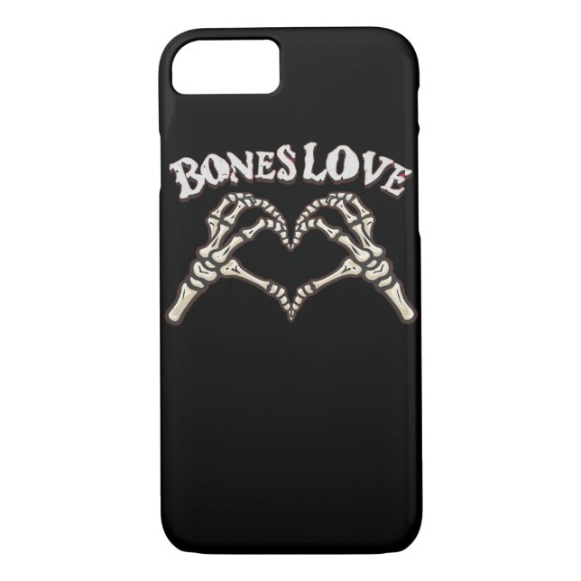 Funda De Case-Mate Para iPhone Love Skeleton Hand Classic (Reverso)