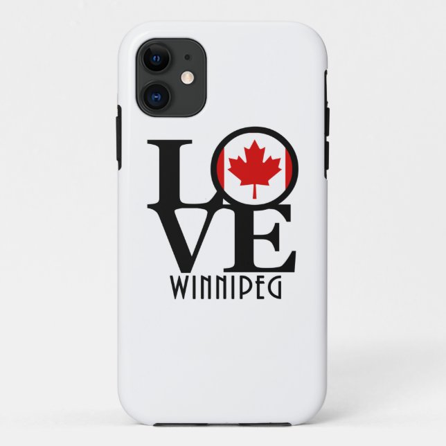 Funda De Case-Mate Para iPhone LOVE Winipeg (Reverso)