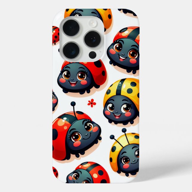 Funda De Case-Mate Para iPhone Lovely Ladybugs (Reverso )