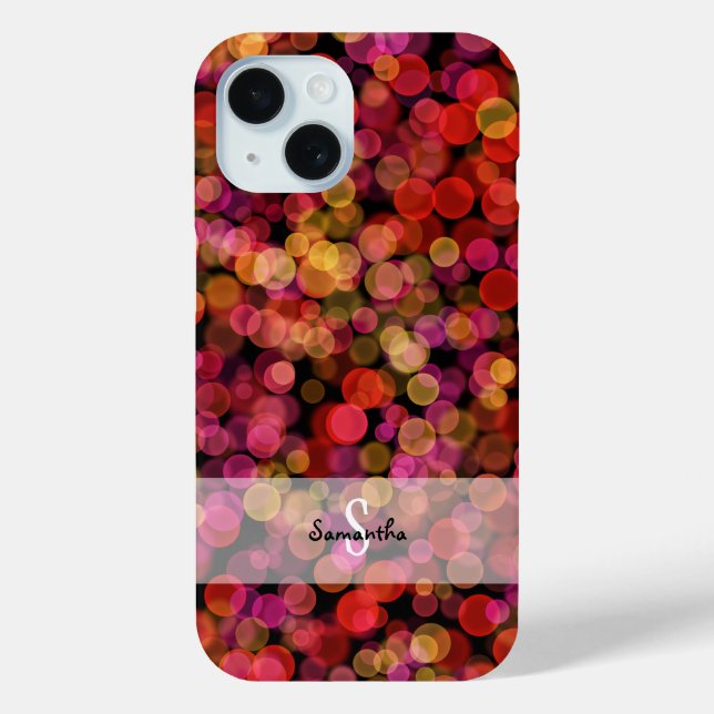 Funda De Case-Mate Para iPhone Luces Bokeh (Reverso )