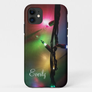 Funda Para iPhone 11 Luces de arrugas ambientales con nombre