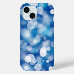 Funda Para iPhone 15 Luces de fiesta con efecto bokeh azul