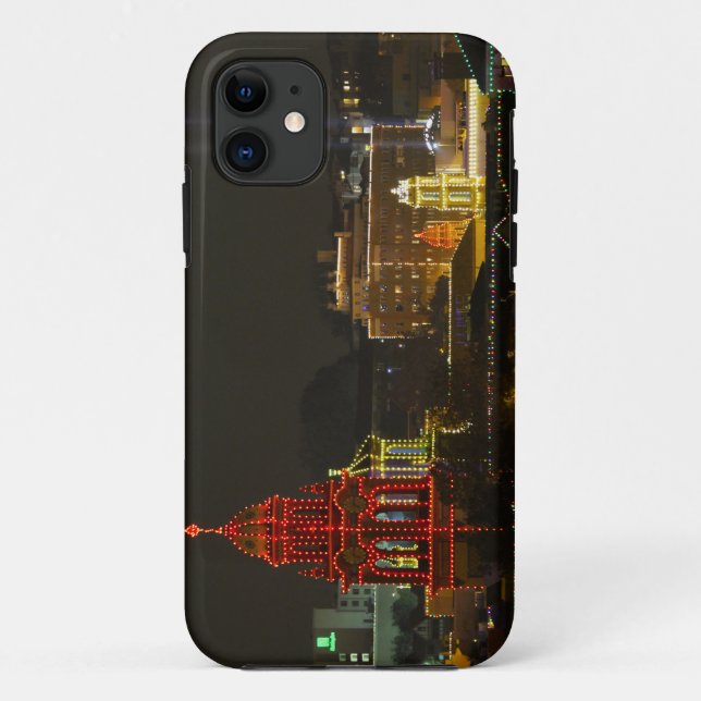 Funda De Case-Mate Para iPhone Luces de Kansas City Plaza (Reverso)