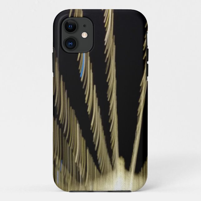 Funda De Case-Mate Para iPhone Luces de Navidad doradas (Reverso)