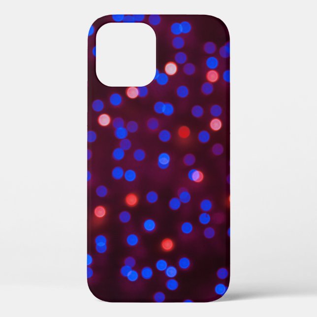Funda De Case-Mate Para iPhone Luces de navidades brillantes borrosas. Abstención (Reverso )