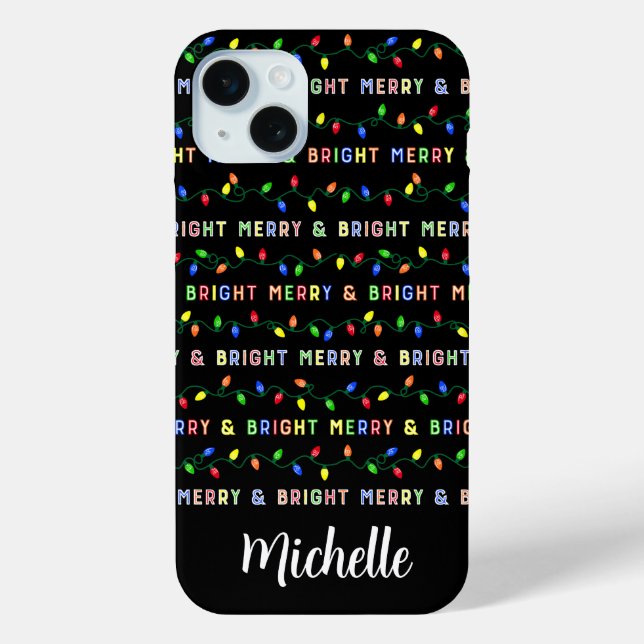 Funda De Case-Mate Para iPhone Luces de varios Navidades (Reverso )