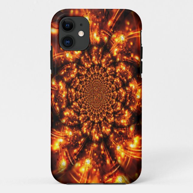 Funda De Case-Mate Para iPhone Luces Doradas Brillantes (Reverso)