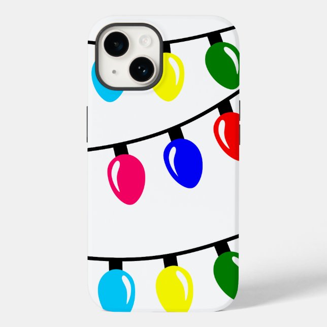 Funda De Case-Mate Para iPhone Luces navidades (Reverso )