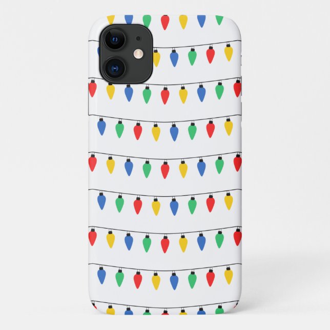 Funda De Case-Mate Para iPhone Luces navidades (Reverso)