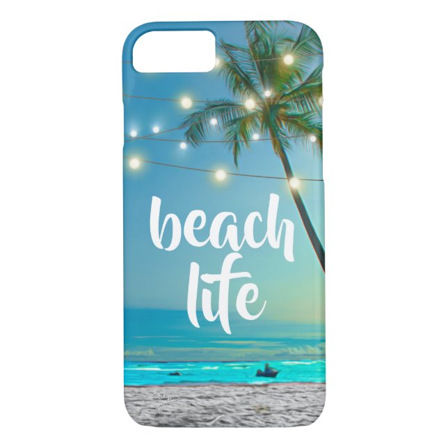 Funda De Case-Mate Para iPhone Luces tropicales elegantes de la secuencia de las (Reverso)
