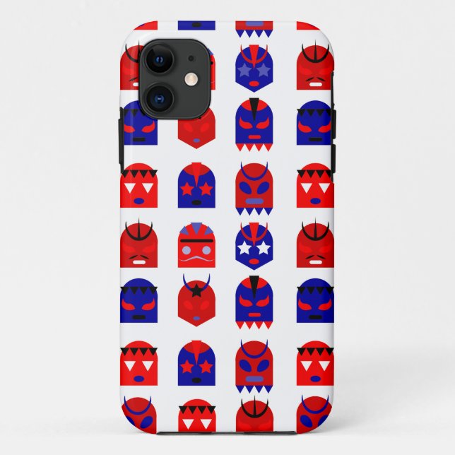 Funda De Case-Mate Para iPhone lucha libre mascarillas (Reverso)