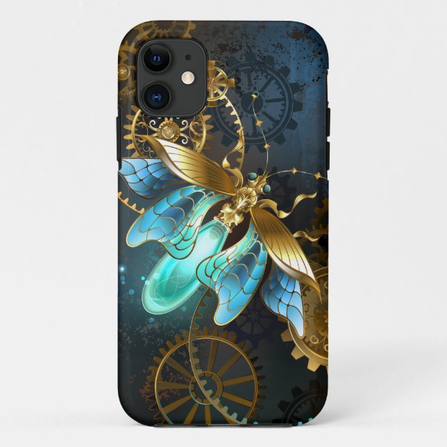 Funda De Case-Mate Para iPhone Luciérnaga de Steampunk (Reverso)