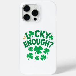 Funda Para iPhone 15 Pro Max Lucky Enough? Fun St. Patrick's Day