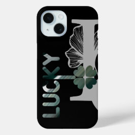 Funda Para iPhone 15 LUCKY iPhone Cases Tendencia Resumen Verde