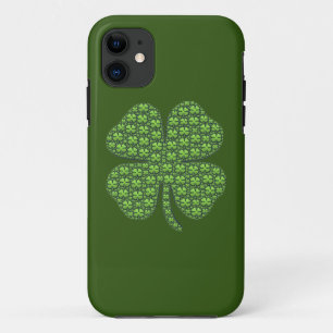 Funda Para iPhone 11 Lucky Irish Clover Dark Green