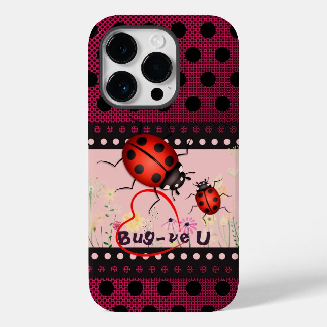Funda De Case-Mate Para iPhone Lucky Ladybug (Reverso )