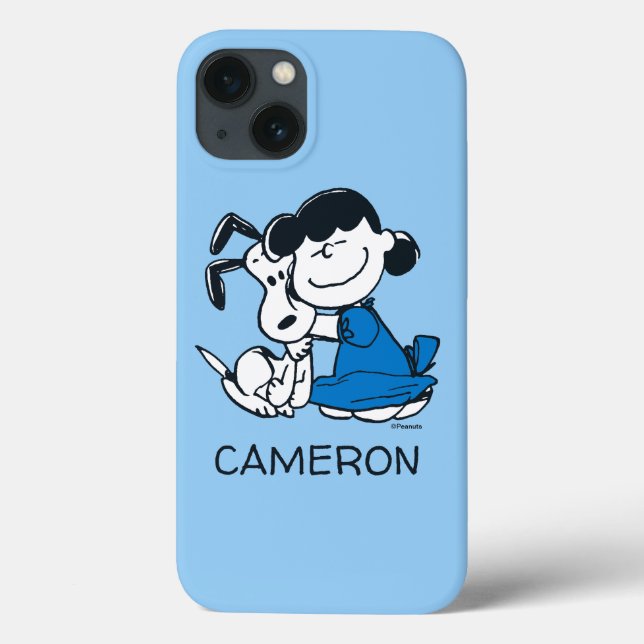 Funda De Case-Mate Para iPhone Lucy Hugging Snoopy (Reverso)