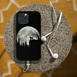 Funda Para iPhone 13 Pro Max Lugar de Pug en la Luna de Halloween