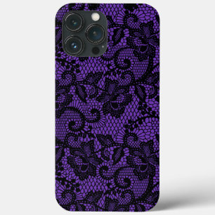 Funda Para iPhone 13 Pro Max Lugar morado y negro