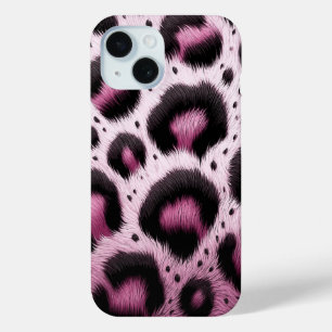 Funda Para iPhone 15 Lugares de Impresión de Animal de Estampado de Leo
