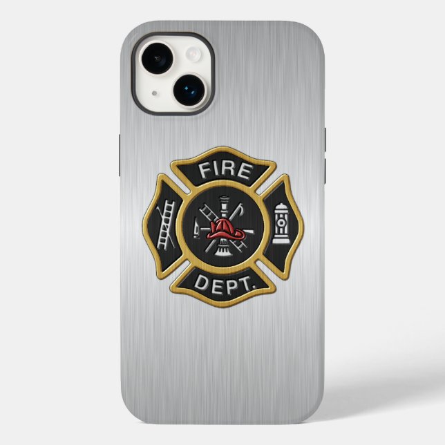 Funda De Case-Mate Para iPhone Lujo de bomberos (Reverso )