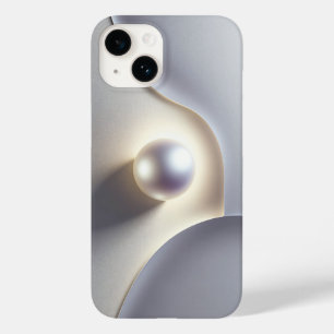 Funda Para iPhone 14 De Case-Mate Lujo Perlado Minimalista 3D con Suave Resplandor E