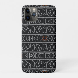 Funda Para iPhone 11 Pro Lujosa tela de barro africana caribeña sofisticada