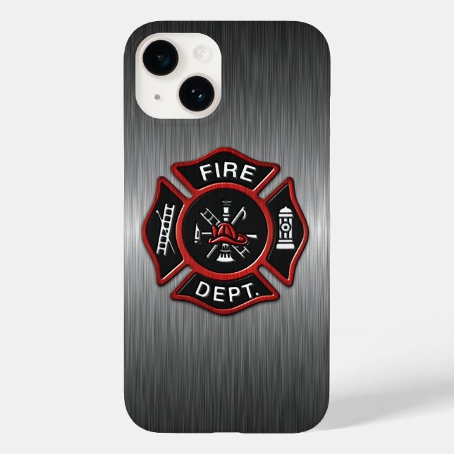 Funda De Case-Mate Para iPhone Lujoso bombero (Reverso )