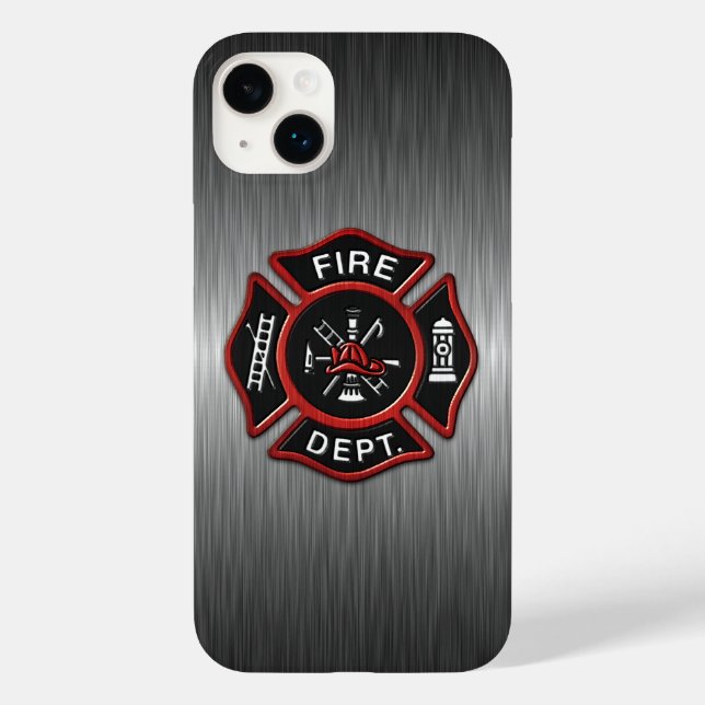 Funda De Case-Mate Para iPhone Lujoso bombero (Reverso )