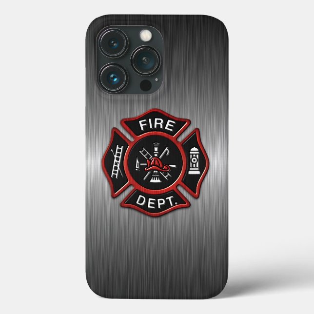 Funda De Case-Mate Para iPhone Lujoso bombero (Reverso )