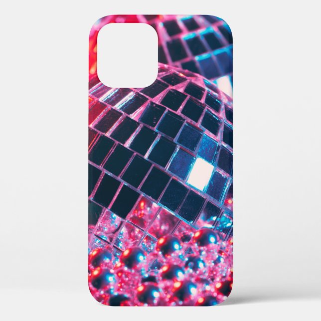 Funda De Case-Mate Para iPhone Luminoso fondo disco fiesta con bolas espejo ref (Reverso )