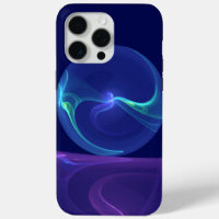 Luminoso sueño morado azul abstracto arte fractal