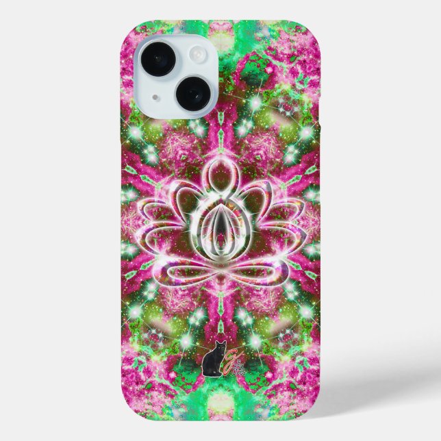 Funda De Case-Mate Para iPhone Luminoso Zen Lotus (Reverso )