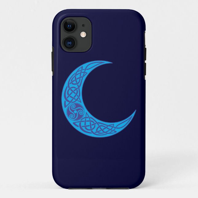 Funda De Case-Mate Para iPhone Luna Azul Celta (Reverso)