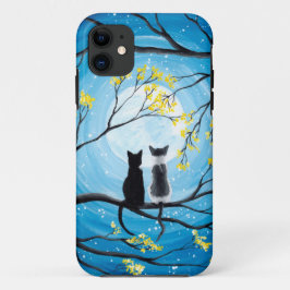 Funda Para iPhone 11 Luna caprichosa con gatos