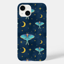 Funda Para iPhone 14 De Case-Mate Luna Celestial Luna Luna de Luna y Estrellas Naval
