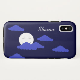 Funda Para iPhone XS Luna completa en la noche: