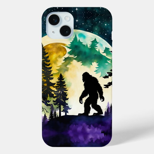 Funda De Case-Mate Para iPhone Luna de Sasquatch (Reverso )