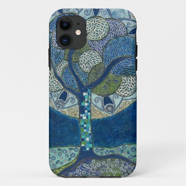 Funda De Case-Mate Para iPhone Luna en la floración (pintura) (Reverso)