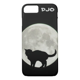 Funda Para iPhone 8/7 Luna Llena que arquea el gato negro