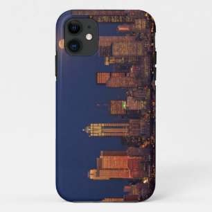 Funda Para iPhone 11 Luna Llena que sube sobre el horizonte céntrico d