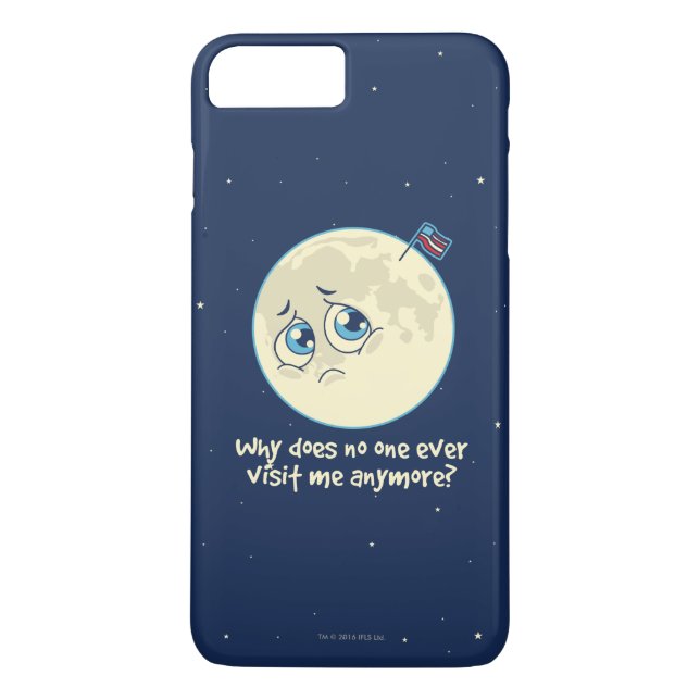 Funda De Case-Mate Para iPhone Luna triste (Reverso)