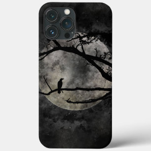 Funda Para iPhone 13 Pro Max Luna y cuervo