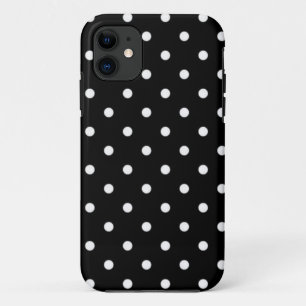 Funda Para iPhone 11 Lunares Blancos Y Negros