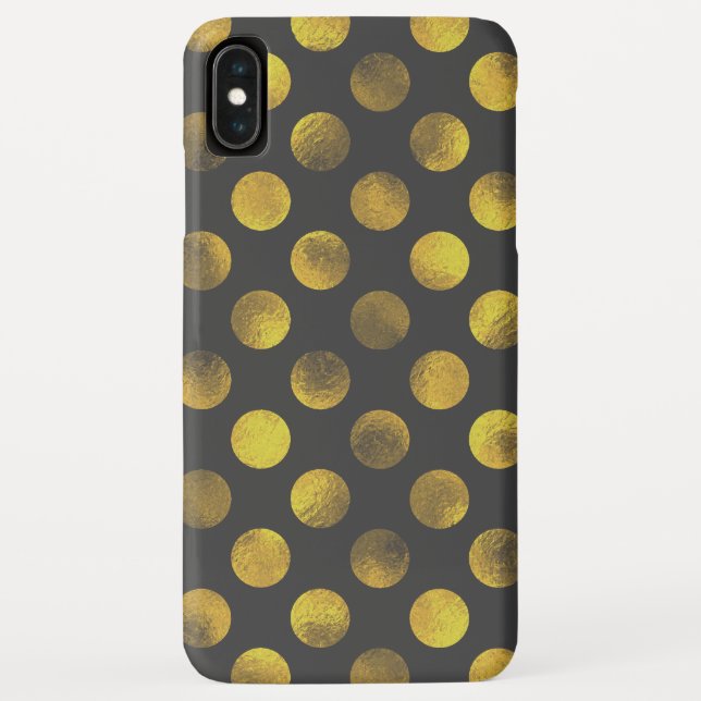 Funda De Case-Mate Para iPhone Lunares Dorados Desteñidos (Reverso)