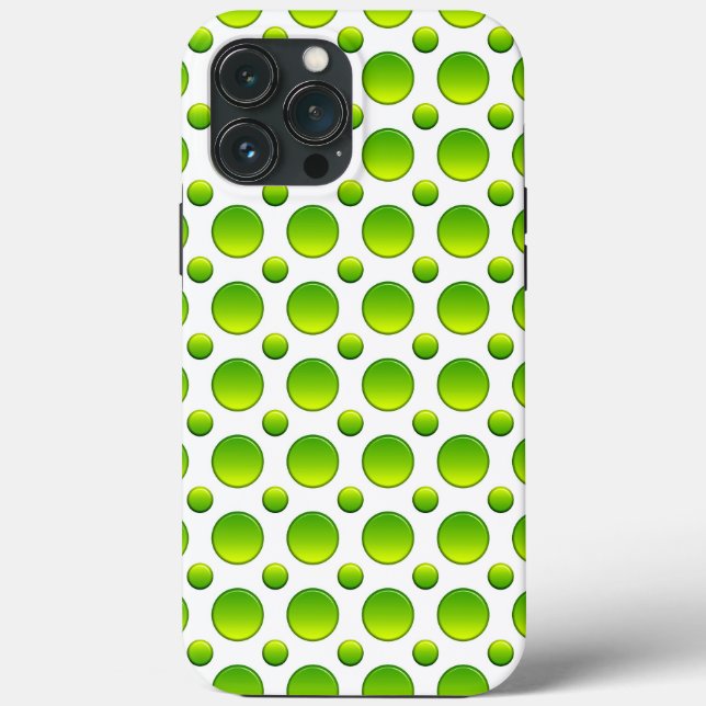 Funda De Case-Mate Para iPhone Lunares elemento verde (Reverso )